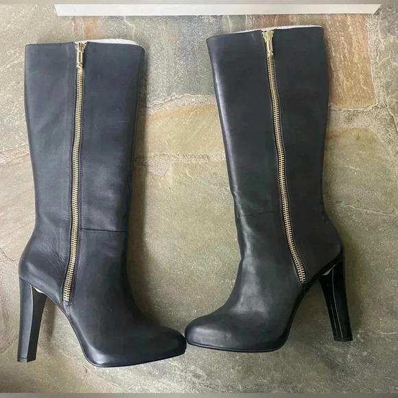 Banana Republic Black Heeled Boots| Size 10 - Picture 3 of 13